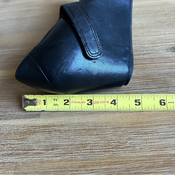 Tsubo Women's Asmik Wedge Pump Size 7.5 Black Leather Platform Mary Jane Shoes - Picture 12 of 12